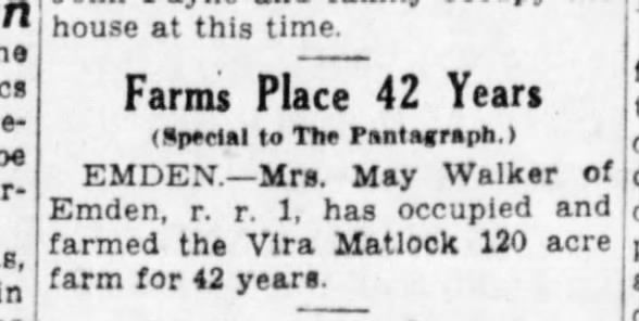Clipping from The Pantagraph